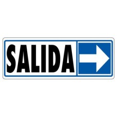 SEÑAL "SALIDA (DERECHA)" 175X65 PVC GRIS ARCHIVO 2000 6177-06 GS (Espera 4 dias)